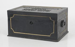A Small Cast Iron Safe, 19th Century