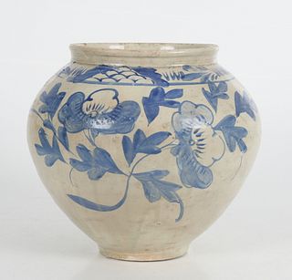 A Large Korean Pottery Jar