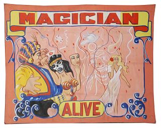 Circus SIGLER STUDIOS Magician Alive Banner
