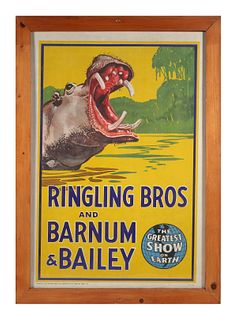 Vintage RINGLING BROS 1944 Circus Poster