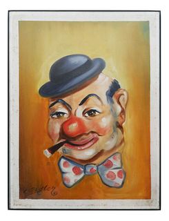 Circus Clown Painting JAMES SIGLER