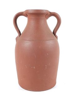 Rare Ohio SEWER TILE Folk Art Pottery Vase 1895