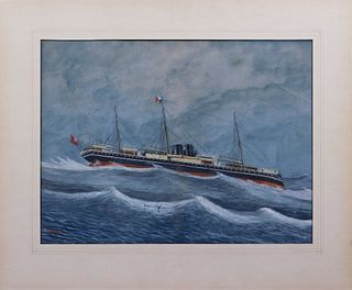 Roy Cross:: Ship at Sea