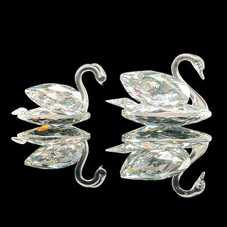 2pc Swarovski Crystal Figurine, Swans