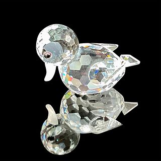 Swarovski Crystal Figurine, Duck Swimming Mini