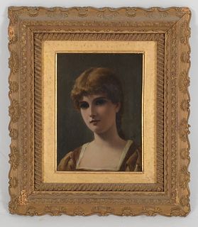 Alfred Seifert (Czech, 1850-1901), Portrait of a Woman