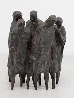 NEUJEAN, Nat. Bronze Sculpture. "Deportation".