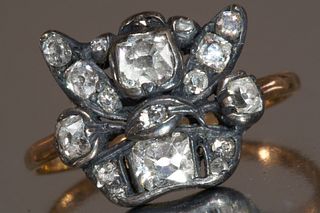 ANTIQUE DIAMOND GIARDINETTO RING
