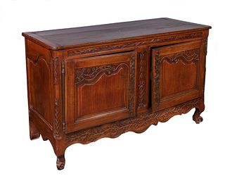 French Fruitwood Sideboard Cabinet