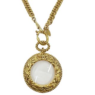 CHANEL LOUPE GOLD PLATED NECKLACE
