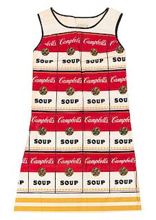 * An After Andy Warhol Souper Dress, 36.5" x 21.5".