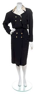 A Chanel Navy Dress, Size 36.