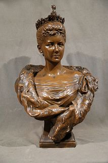 Friedrich Goldscheider Terracotta Bust of a Woman