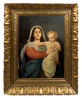 * Ludwig Graf, (Austrian, 1838-1894), Madonna und Kind