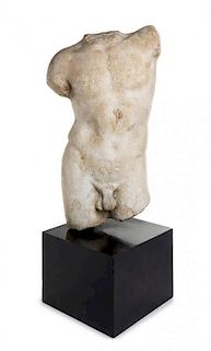 * A Continental Composition Torso of a Man Height of torso 23 inches.