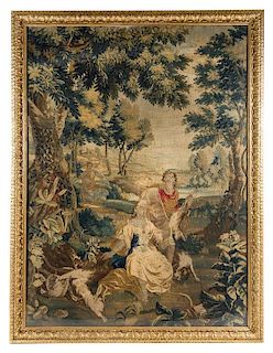 * A Flemish Wool Mythological Tapestry 8 feet 5 inches x 5 feet 5 1/2 inches.