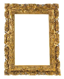A Continental Giltwood Frame Height 40 x width 30 1/2 inches.