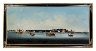 * Artist Unknown, (Continental, 19th Century), Trading Harbors (two works)