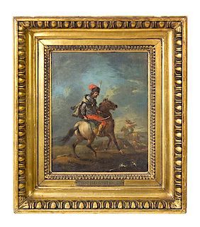 * August Querfurt, (German, 1696-1761), A Soldier on Horseback
