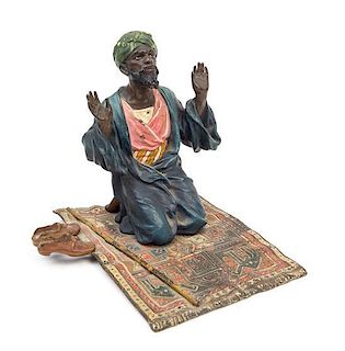 * An Austrian Cold Painted Bronze Figure Height 5 inches.