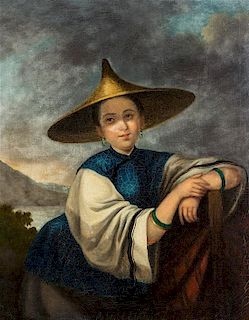 * After George Chinnery, (British, 1774-1852), A Chinese Sampan Girl
