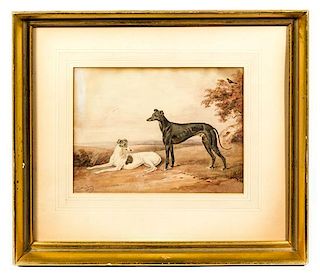 * William Henry Davis, (British, 1783-1865), Greyhounds, 1815