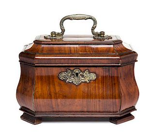 * A Regency Rosewood Tea Caddy Width 7 7/8 inches.