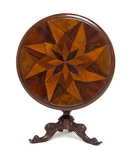 A William IV Style Salesman's Model of a Table Height 5 1/2 x diameter of top 7 3/8 inches.