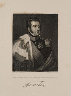 W. COOK (*1794) after ATKINSON (*1775), Fitz-Clarence, Earl of Munster,  1842, Copper engraving