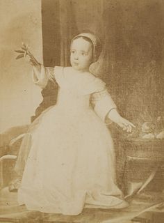 After LASINSKY (*1808), Child portrait of William III, around 1900, Sepia-Photography
