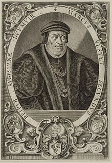 L. KILIAN (1579-1637) attributed, Augsburg Councillor Marcus Ulstet, Copper engraving