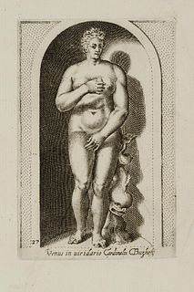 P. THOMASSIN (*1562), Statue of Venus, around 1610, Copper engraving
