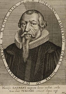 Unknown (17th), Theologian Johannes Saubert the Elder,  1639, Etching