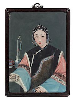 * Artist Unknown, (Chinese, circa 1820), A Girl of the Tao Kuong Dynasty
