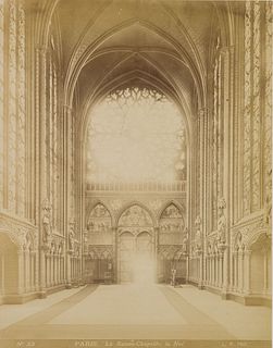 Unknown (19th), Sainte-Chapelle, France, around 1880, albumen paper print