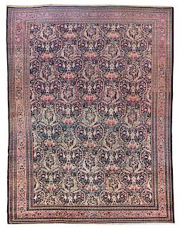 A Meshed Wool Carpet 19 feet 6 inches x 12 feet 3 inches.