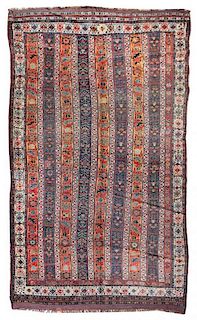 * A Sherkalu Qashqai Wool Rug 5 feet 3 inches x 9 feet 5 inches.