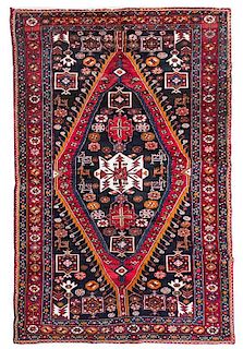 A Northwest Persian Wool Rug, likely Shahsavan 6 feet 9 inches x 4 feet 6 inches.