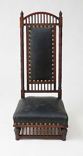 Aesthetic Movement Tall-Back Chair