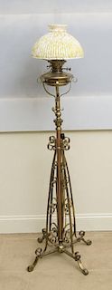 Style of W.A.S. Benson, Piano Lamp