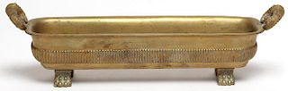 Gilt Bronze Half-Reeded Neoclassical Pen Tray