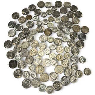 US Silver Dollars And Half Dollars, 98 pcs