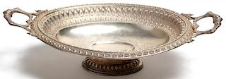 Ornate Neoclassical .800-Silver Oval Footed Dish