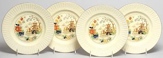 Set of 4 Adderley "Temple" Luncheon Plates
