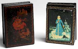 2 Russian Lacquer Boxes
