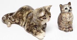 Winstanley English Ceramic Cat & Brass Cat Bank