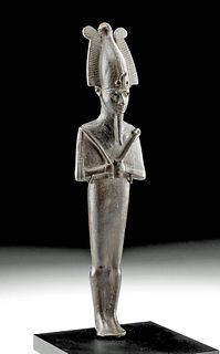 Egyptian Ptolemaic Bronze Osiris, Museum-Exhibited