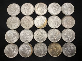 Group of 20 1883 O Morgan Silver Dollars