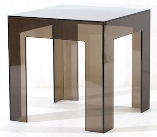 Contemporary Black Lucite Table