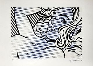 ROY LICHTENSTEIN's Seductive Girl, A Limited Edition Lithography Print